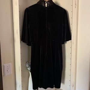 Beautiful Velvet Black Dress Size 8